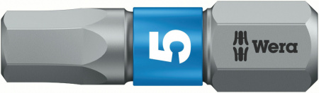 840/1 BTZ Hex-Plus бита биторсионная под внутренний шестигранник, вязкая твердость, хвостовик 1/4" C 6.3, 5 x 25 мм