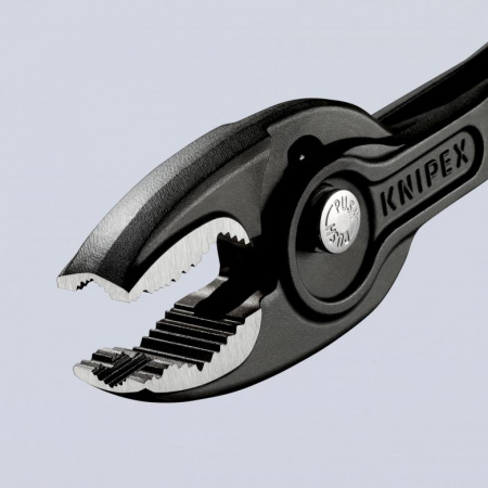 KNIPEX TwinGrip клещи захватные, 4 - 22 мм, чернённые, длина 200 мм, обливные рукоятки