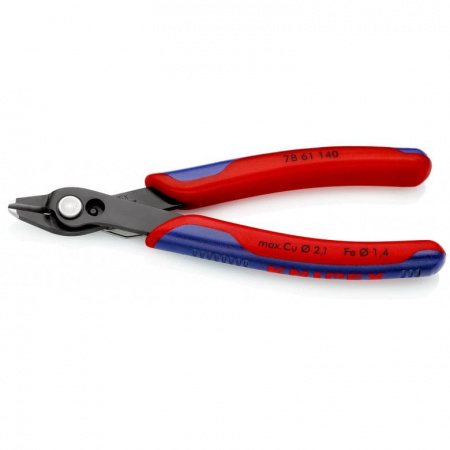 Electronic Super Knips XL бокорезы прециз., для кабельных стяжек, без фаски, рез: провол. мягк. ∅ 0.2 - 2.1 мм, ср. ∅ 1.4 мм, L-140 мм, черн.
