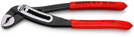 KNIPEX ALLIGATOR клещи переставные, 42 мм (1 1/2"), под ключ 36 мм, L-180 мм, серые, 1-к ручки