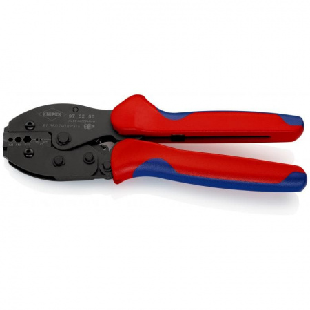 KNIPEX PreciForce пресс-клещи, коаксиальный штекер BNC для RG 58 ,174,188,316, кол-во гнёзд: 6, L-220 мм