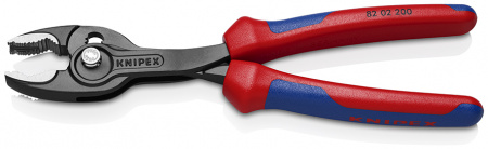 KNIPEX TwinGrip Клещи захватные, 4 - 22 мм, длина 200 мм, чернённые, двухкомпонентные рукоятки