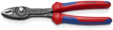 KNIPEX TwinGrip Клещи захватные, 4 - 22 мм, длина 200 мм, чернённые, двухкомпонентные рукоятки