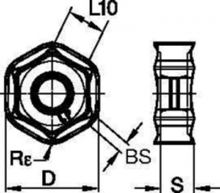 Dodeka 45°; Carbide Insert; HNPJ-LP; Light Machining of Steels