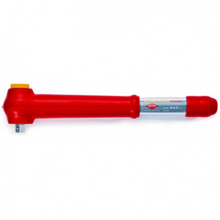 Ключ динамометрический VDE, DR 1/2", 5 - 50 Н·м, L-385 мм, диэлектр.