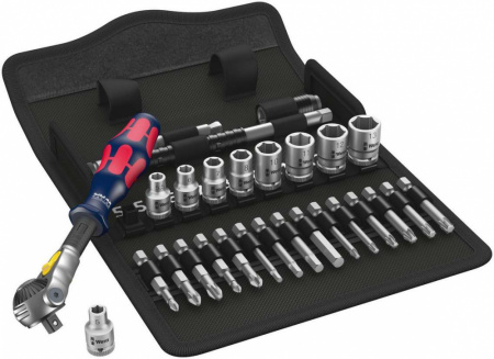 8100 SA 6 Zyklop Speed - набор с трещоткой, привод 1/4", метрический , 28 предметов