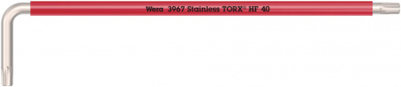 3967 SXL HF TORX Multicolour Г-образный ключ с функцией фиксации крепежа, удлиненный, нержавеющая сталь, TX 40 x 224 мм