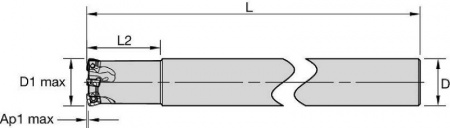 Цилиндрический хвостовик 7792VXP06; Метрическая система