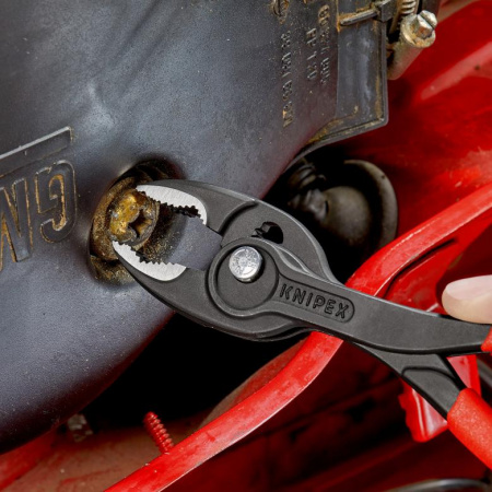 KNIPEX TwinGrip клещи захватные, 4 - 22 мм, чернённые, длина 200 мм, обливные рукоятки