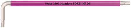 3967 SXL HF TORX Multicolour Г-образный ключ с функцией фиксации крепежа, удлиненный, нержавеющая сталь, TX 20 x 137 мм