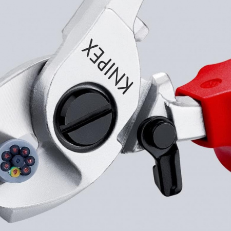 Кабелерез VDE, пружина, рез: кабель ∅ 15 мм (50 кв. мм, AWG 1/0), L-165 мм, хром, 2-к ручки