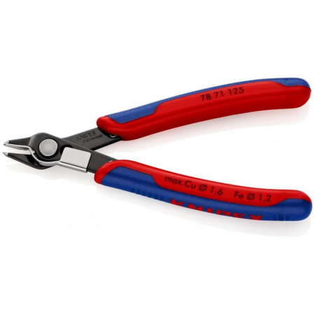 Electronic Super Knips бокорезы прециз., без фаски, с зажимом,рез: провол. мягк. ∅ 0.2 - 1.6 мм, ср. ∅ 1.2 мм, L-125 мм, черн.