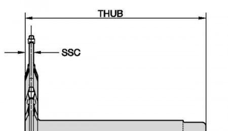 Фреза KNS для прорезания пазов; Усиленный корпус; Насадные фрезы; Метрическая система