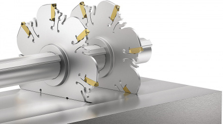 Фреза KNS для прорезания пазов; Крепление на оправке; Метрическая система