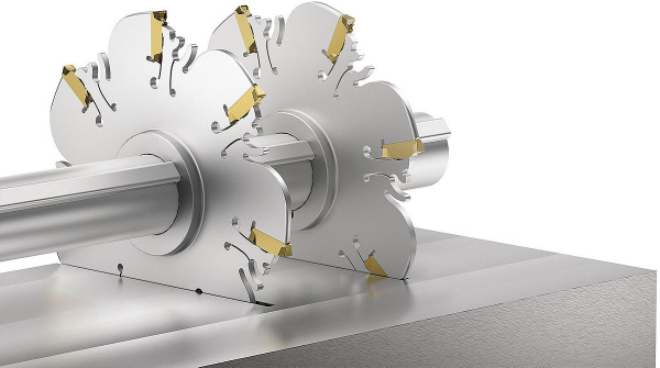 Фреза KNS для прорезания пазов; Крепление на оправке; Метрическая система