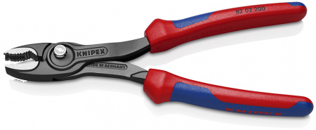 KNIPEX TwinGrip Клещи захватные, 4 - 22 мм, длина 200 мм, чернённые, двухкомпонентные рукоятки