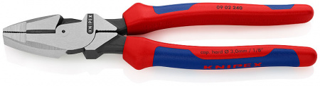 Lineman's Pliers плоскогубцы электромонт., рез: провол. ср. ∅ 4.6 мм, тверд. ∅ 3 мм, L-240 мм, черн., 2-к ручки