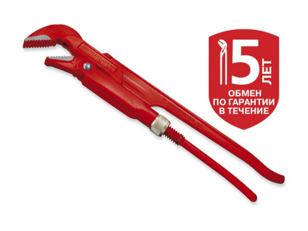 Трубный газовый ключ 45 град. D 1/2", L 10"