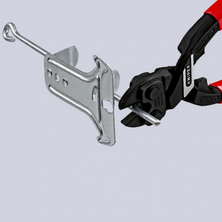 KNIPEX CoBolt болторез, L-200 мм, рез: провол. мягк. ∅ 6 мм, ср. ∅ 5.2 мм, тв. ∅ 4 мм, роял. струна ∅ 3.6 мм, черн., 1-к ручки