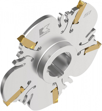 Фреза KNS для прорезания пазов; Крепление на оправке; Метрическая система