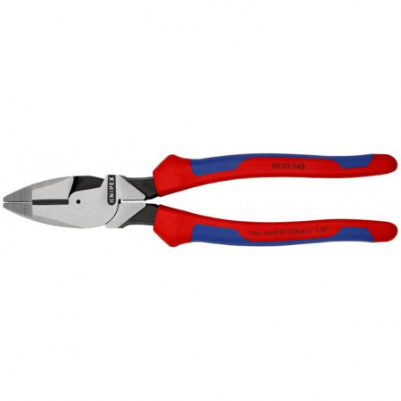 Lineman's Pliers плоскогубцы электромонт., рез: провол. ср. ∅ 4.6 мм, тверд. ∅ 3 мм, L-240 мм, черн., 2-к ручки