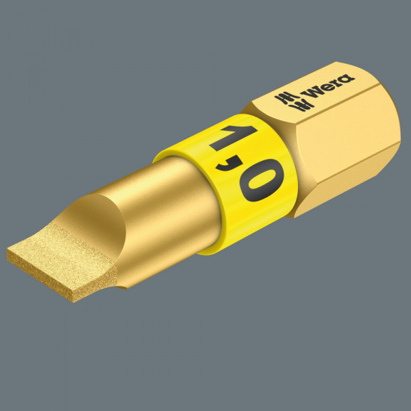 800/1 BDC SL бита шлицевая биторсионная, алмазное покрытие, хвостовик 1/4" C 6.3, 1.2 x 6.5 x 25 мм