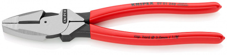 Lineman's Pliers плоскогубцы электромонт., рез: провол. ср. ∅ 4.6 мм, тверд. ∅ 3 мм, L-240 мм, черн., 1-к ручки