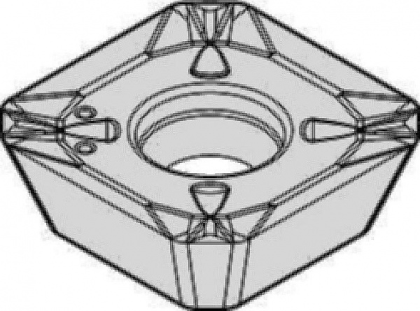 Пластины для фрез KSSM 45°; SECT-LD2