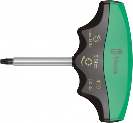 300 TX TORX Индикатор крутящего момента с Т-образной рукояткой, с фиксированным моментом затяжки, с защитой от вмешательства в настройки, TX 25 x 5.0 Нм