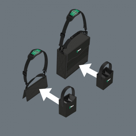 Wera 2go 4 Подсумок, 105 x 165 x 165 мм