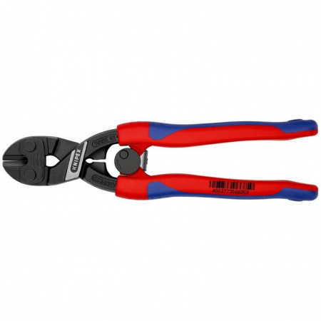 KNIPEX CoBolt болторез, пружина, L-200 мм, рез: провол. мягк. ∅ 6 мм, ср. ∅ 5.2 мм, тв. ∅ 4 мм, роял. струна ∅ 3.6 мм, черн., 2-к ручки