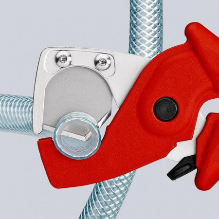 KNIPEX PlastiCut Труборез-ножницы для шлангов и защитных труб (∅ 25 мм), L-185 мм
