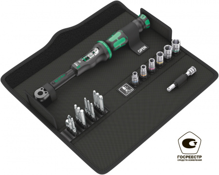 Click-Torque A 6 Set 1 Набор бит и торцевых головок с динамометрическим ключом, 20 предметов