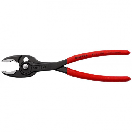 KNIPEX TwinGrip клещи захватные, 4 - 22 мм, чернённые, длина 200 мм, обливные рукоятки