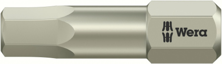 3840/1 TS Hex-Plus бита под внутренний шестигранник, нержавеющая сталь, хвостовик 1/4" C 6.3, 3/16" x 25 мм