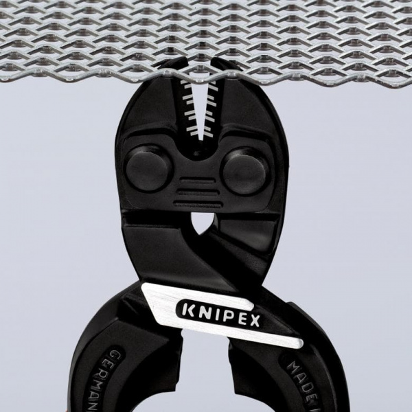 KNIPEX CoBolt S болторез, L-160 мм, рез: провол. мягк. ∅ 5.3 мм, ср. ∅ 4.4 мм, тв. ∅ 3.2 мм, роял. струна ∅ 3 мм, черн., 1-к ручки