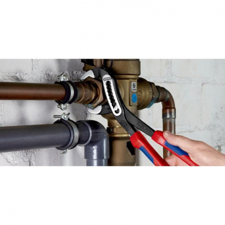 KNIPEX ALLIGATOR клещи переставные, 70 мм (2 3/4"), под ключ 60 мм, L-300 мм, серые, 2-к ручки