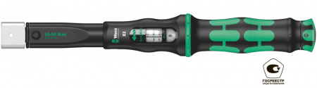 Click-Torque X 2 Ключ динамометрический для сменных насадок, гнездо 9x12 мм, 10-50 Нм, погрешность ± 3%, 338 мм