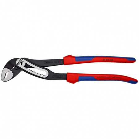 KNIPEX ALLIGATOR клещи переставные, 70 мм (2 3/4"), под ключ 60 мм, L-300 мм, серые, 2-к ручки