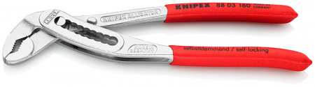 KNIPEX ALLIGATOR клещи переставные, 42 мм (1 1/2"), под ключ 36 мм, L-180 мм, хром, 1-к ручки