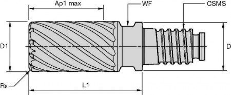 DUO-LOCK; RSM II; Finisher; Radiused; Multi-Flute; Inch
