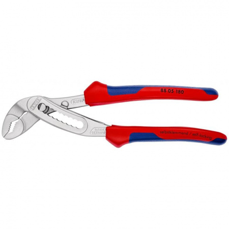 KNIPEX ALLIGATOR клещи переставные, 42 мм (1 1/2"), под ключ 36 мм, L-180 мм, хром, 2-к ручки